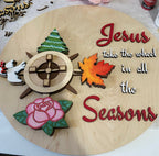 Jesus take the wheel door hanger
